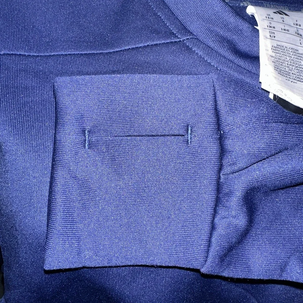 Adidas GG Crew Neck Pullover Sweatshirt Womens Small Navy Blue JX6821 - Picture 4 of 5